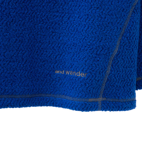And Wander Re Wool JQ Crew Neck Blue 5742284357 Degli Uberti